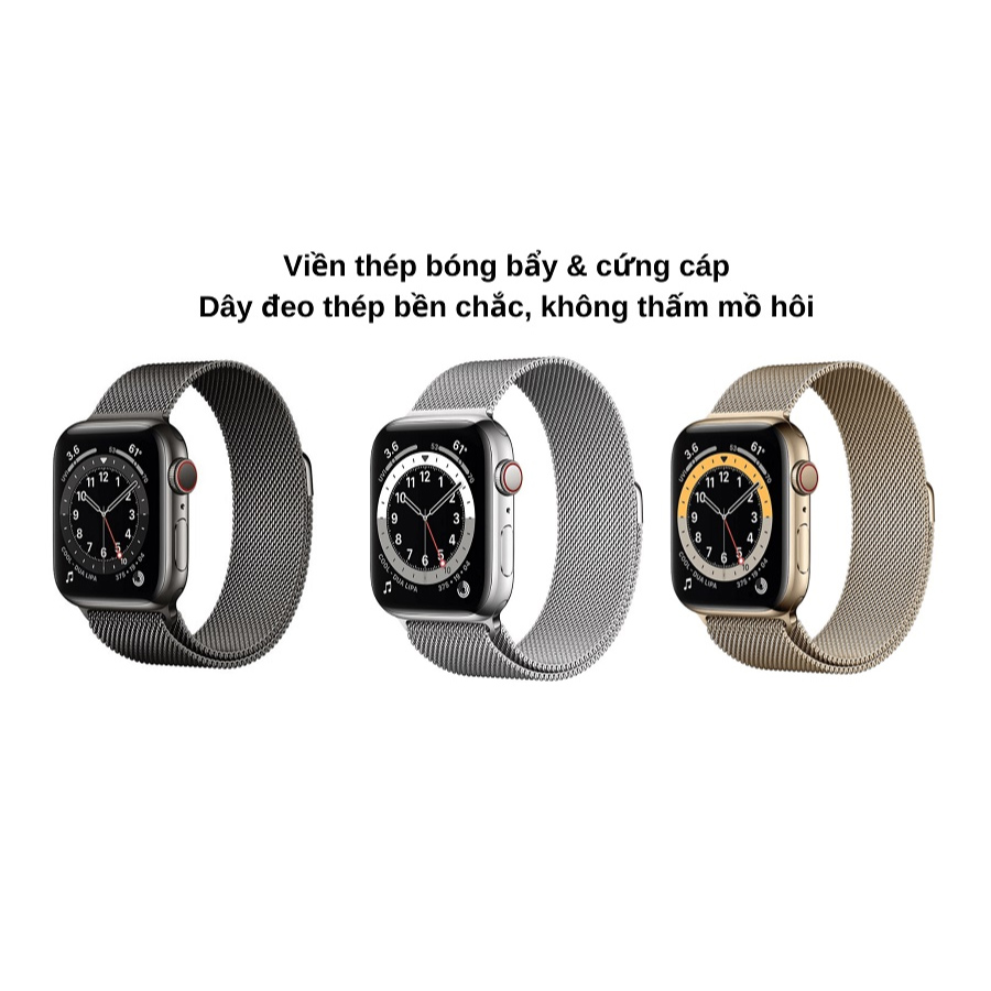 Apple Watch 6 44mm GPS + 4G viền thép