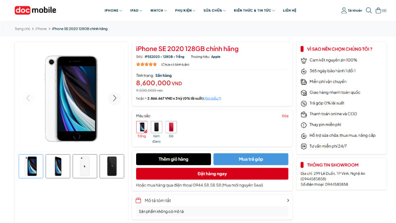 hướng dẫn mua hàng độc mobile thêm giỏ hàng